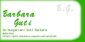 barbara guti business card
